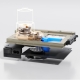 Technische Explosionsdarstellung der Hawkmatic HK-6 mit Brushless-Motor, Planetengetriebe und Elektronik.