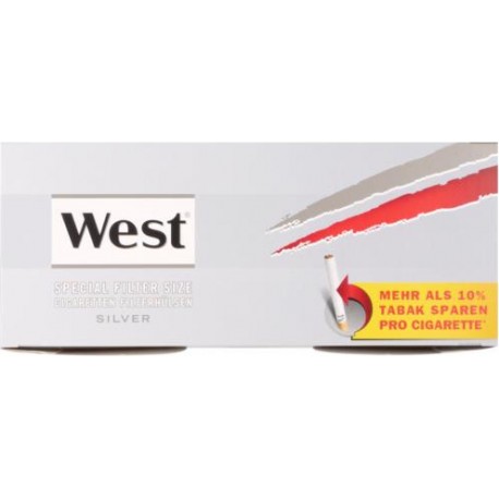 West Spezial Silber 250 Zigarettenhülsen