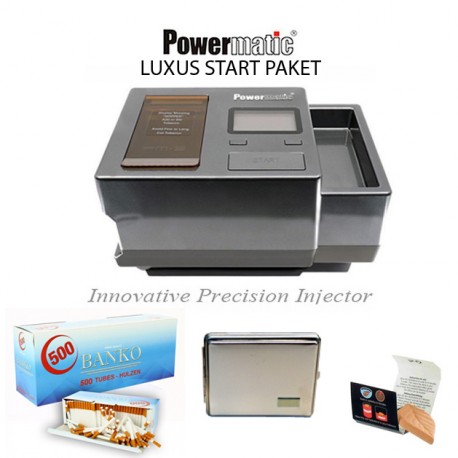 Luxus Powermatic 3 Zigarettenmaschine Startset